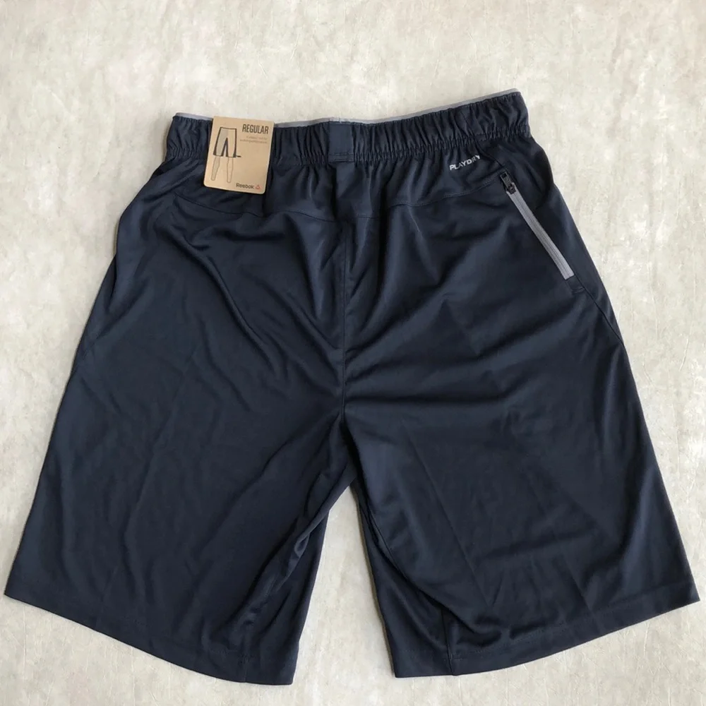 Reebok Men’s PlayDry Classic Cut for Built-In Performance Workout Shorts Size S